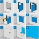 Alumīnija lūka krāsošanai 20 cm x 20 cm (griestiem, sienai)