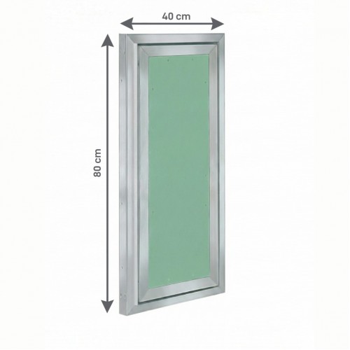 Alumīnija revīzijas lūka ARCHI 400mm x 800mm keramisko flīžu pārklājumam