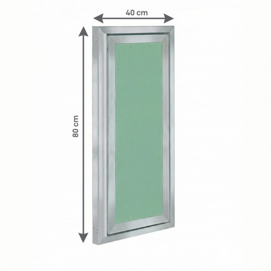 Alumīnija revīzijas lūka ARCHI 400mm x 800mm keramisko flīžu pārklājumam