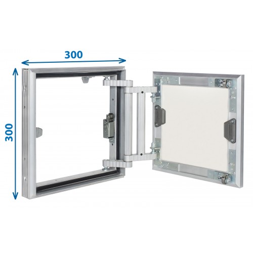 Alumīnija revīzijas lūka ARCHI 300mm x 300mm keramisko flīžu pārklājumam