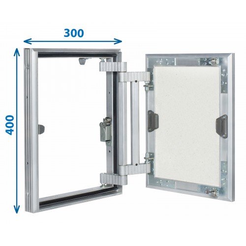 Alumīnija revīzijas lūka ARCHI 300mm x 400mm keramisko flīžu pārklājumam