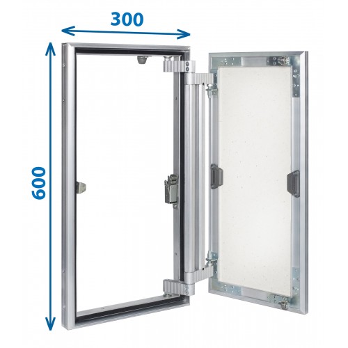 Alumīnija revīzijas lūka ARCHI 300mm x 600mm keramisko flīžu pārklājumam