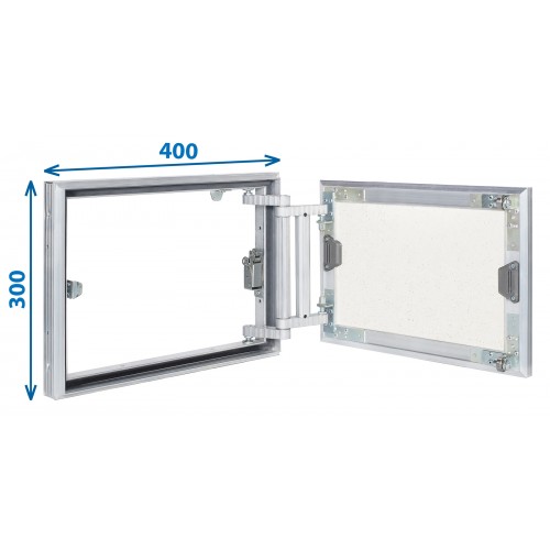 Alumīnija revīzijas lūka ARCHI 400mm x 300mm keramisko flīžu pārklājumam