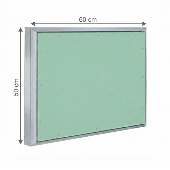 Alumīnija revīzijas lūka ARCHI 600mm x 500mm keramisko flīžu pārklājumam