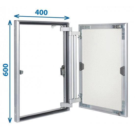 Alumīnija revīzijas lūka ARCHI 400mm x 600mm keramisko flīžu pārklājumam