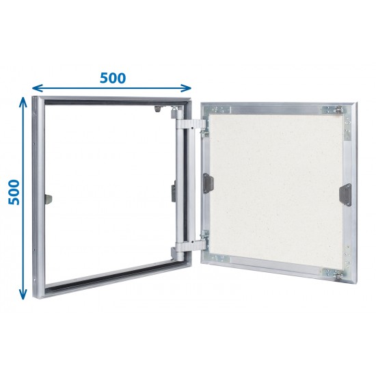 Alumīnija revīzijas lūka ARCHI 500mm x 500mm keramisko flīžu pārklājumam
