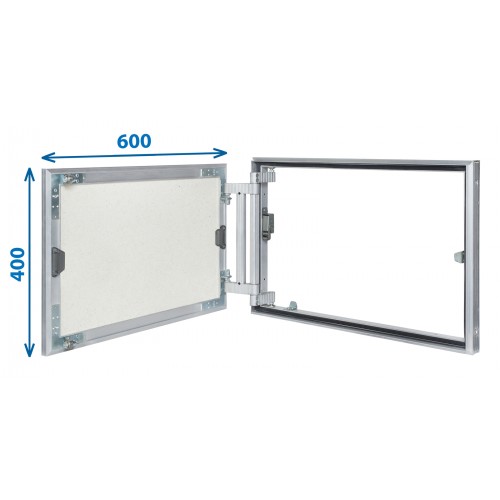 Alumīnija revīzijas lūka ARCHI 600mm x 400mm keramisko flīžu pārklājumam