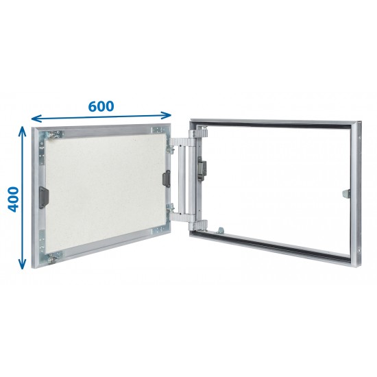 Alumīnija revīzijas lūka ARCHI 600mm x 400mm keramisko flīžu pārklājumam