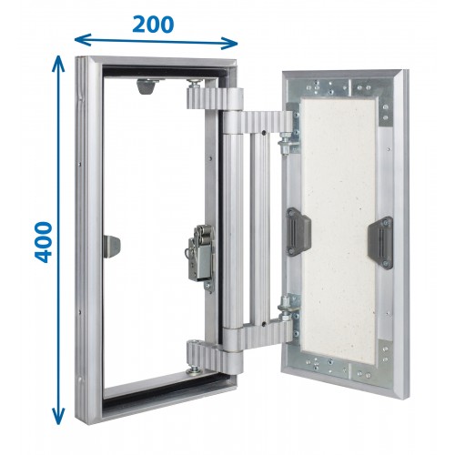 Alumīnija revīzijas lūka ARCHI 200mm x 400mm keramisko flīžu pārklājumam