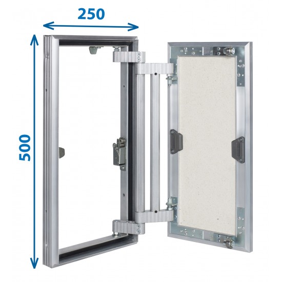 Alumīnija revīzijas lūka ARCHI 250mm x 500mm keramisko flīžu pārklājumam