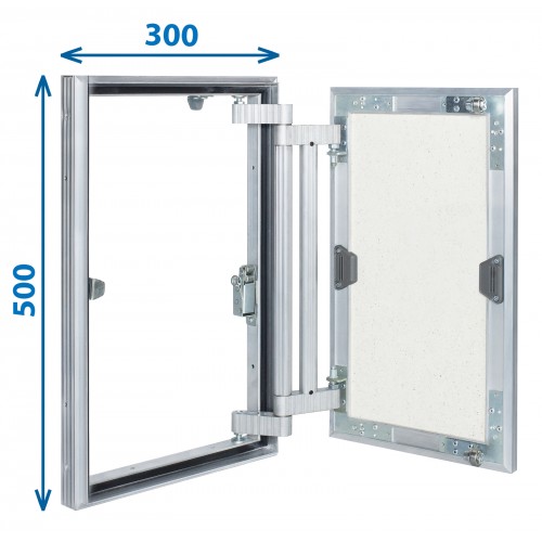 Alumīnija revīzijas lūka ARCHI 300mm x 500mm keramisko flīžu pārklājumam