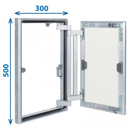 Alumīnija revīzijas lūka ARCHI 300mm x 500mm keramisko flīžu pārklājumam