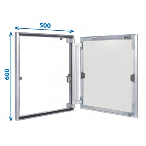 Alumīnija revīzijas lūka ARCHI 500mm x 600mm keramisko flīžu pārklājumam