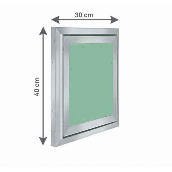Alumīnija revīzijas lūka ARCHI 300mm x 400mm keramisko flīžu pārklājumam