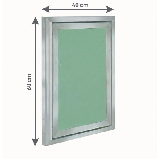 Alumīnija revīzijas lūka ARCHI 400mm x 600mm keramisko flīžu pārklājumam
